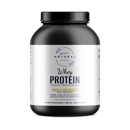 5lb Whey Protein Vanilla – 70 servings-Pure Natural Balance