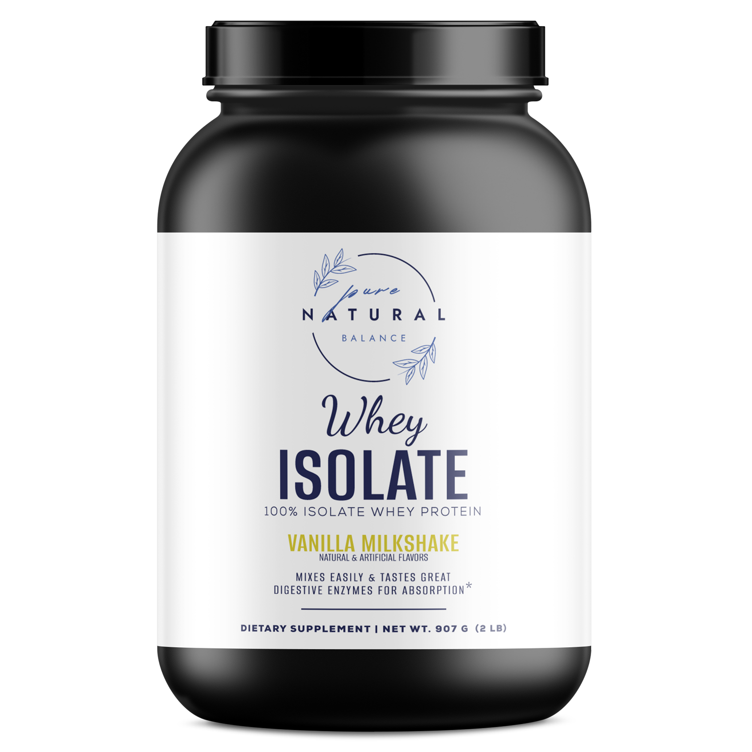 Whey Isolate Protein (Vanilla Milkshake)-Pure Natural Balance