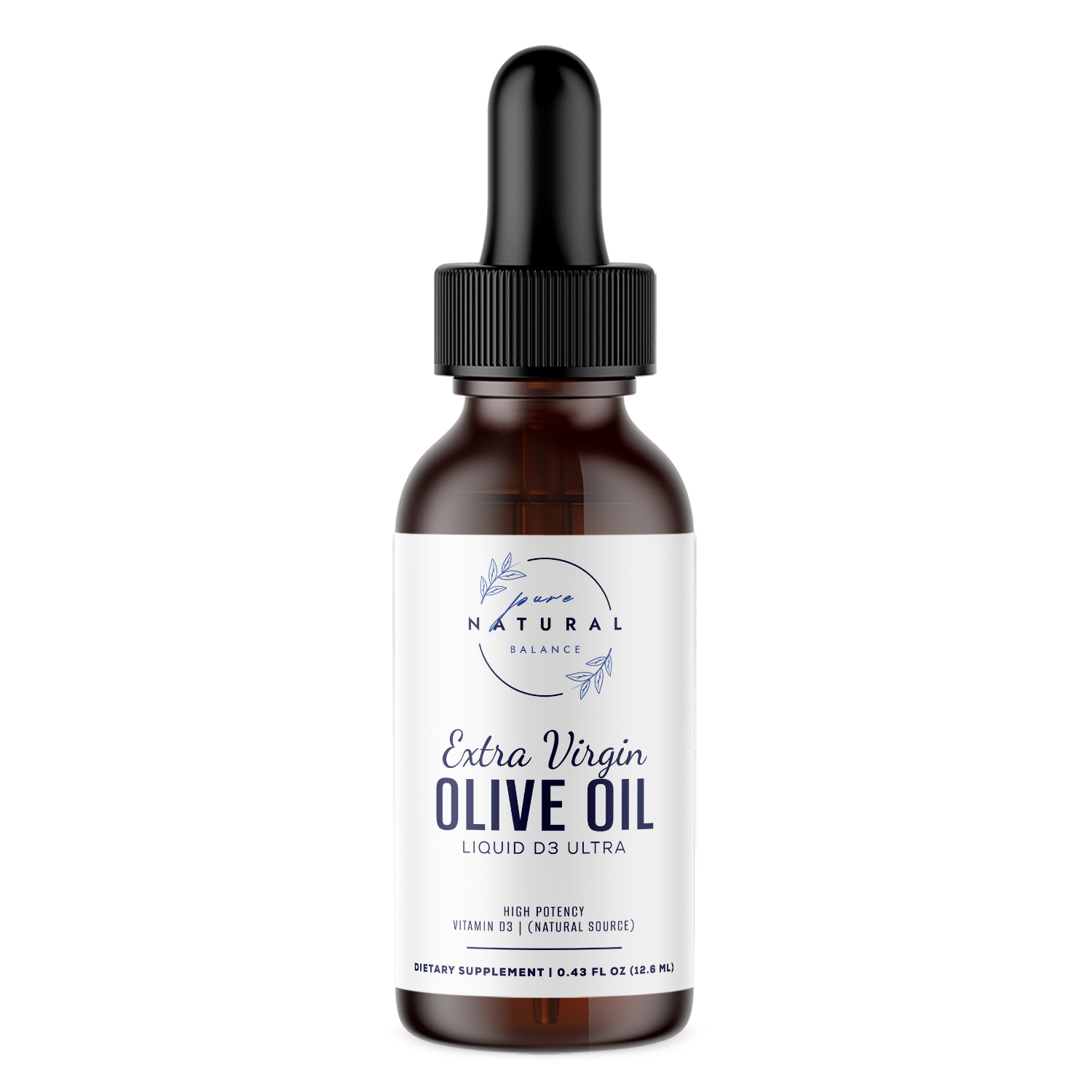 Extra Virgin Olive Oil Liquid D3 Ultra-Pure Natural Balance