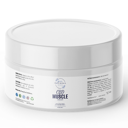 CBD Muscle Cream - Broad Spectrum 10mg (1oz)-Pure Natural Balance