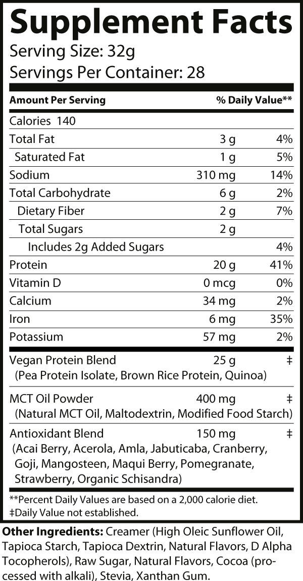 Vegan Protein (Chocolate Milkshake)-Pure Natural Balance