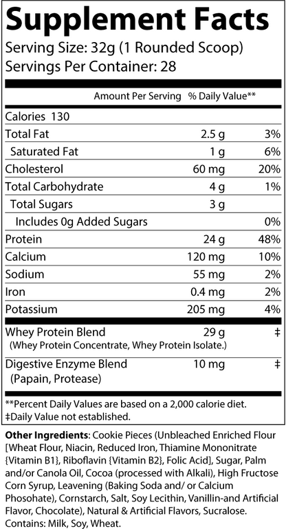 2lb Whey Cookies and Cream – 28 servings-Pure Natural Balance