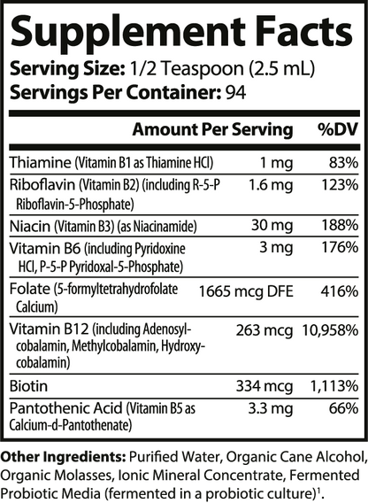 Fermented Vitamin B Complex -  8 fl oz-Pure Natural Balance