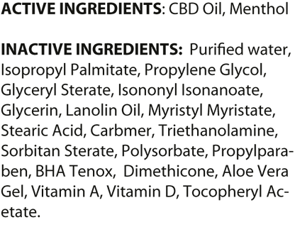 CBD Muscle Cream - Broad Spectrum 10mg (1oz)-Pure Natural Balance