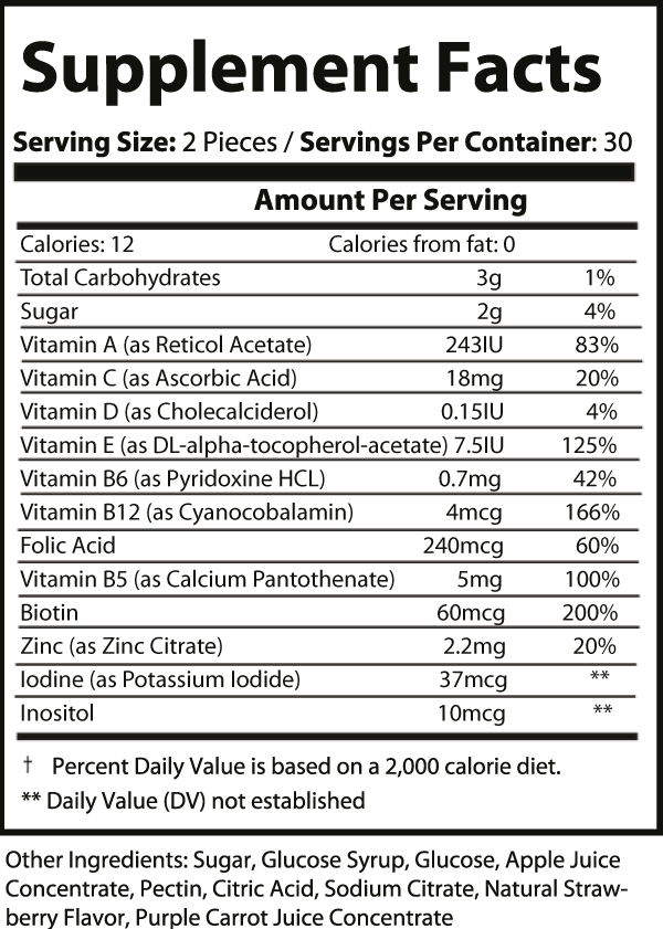 Multivitamin Gummies (Adults)-Pure Natural Balance